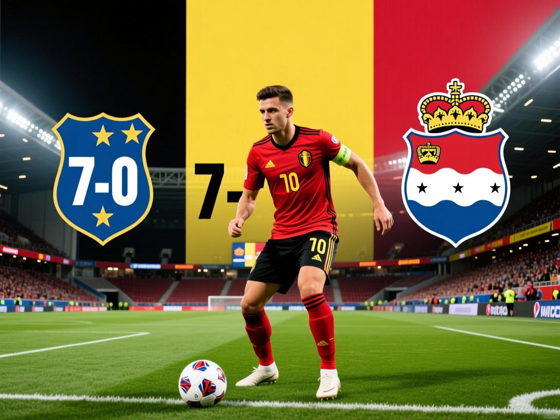 包含比利时7-0列支敦士登多库与德凯特拉雷双响的词条