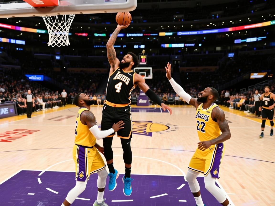 爵士队击败湖人队,米切尔砍下三双 第2张