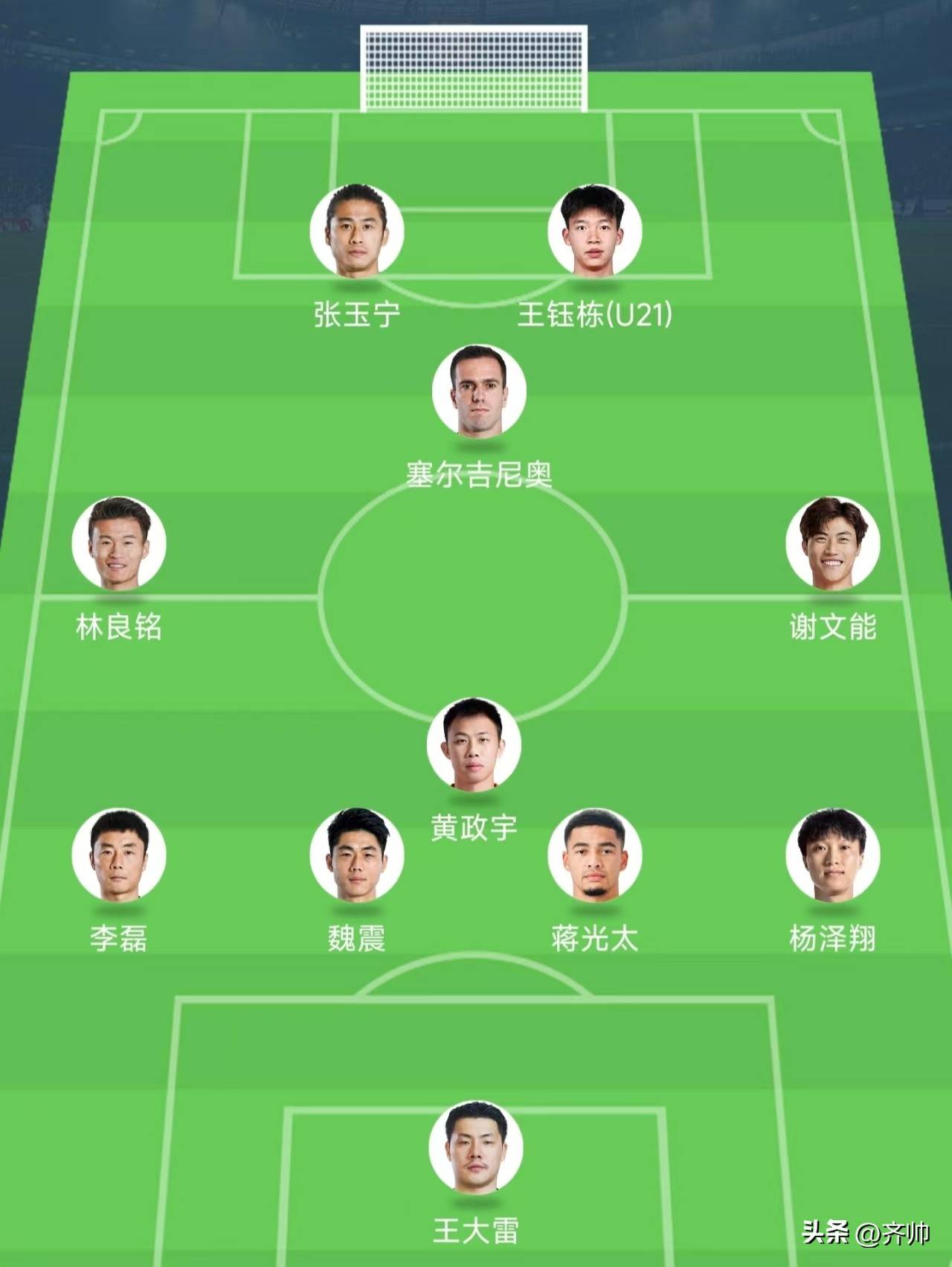 18岁双星首发！王钰栋搭档张玉宁，国足锋线能否终结8年球荒