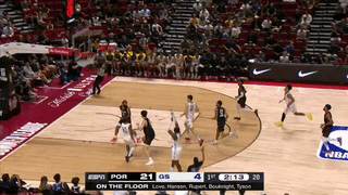 NBA夏联-杨瀚森10+5+5失误开拓者负灰熊